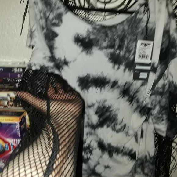 Punk rave tye dye top - Picture 2 of 4